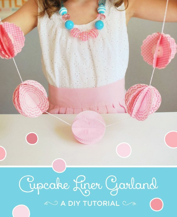 cupcake liner garland craft