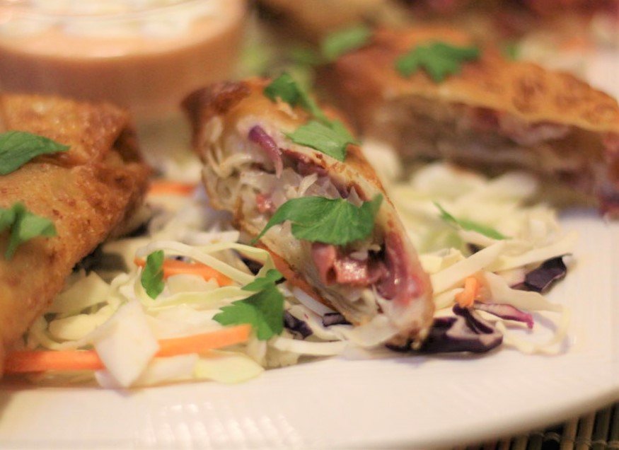 Best Corned Beef and Cabbage Egg Rolls Recipe