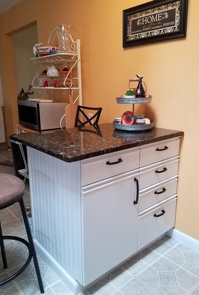 Laminate Kitchen Island Makeover