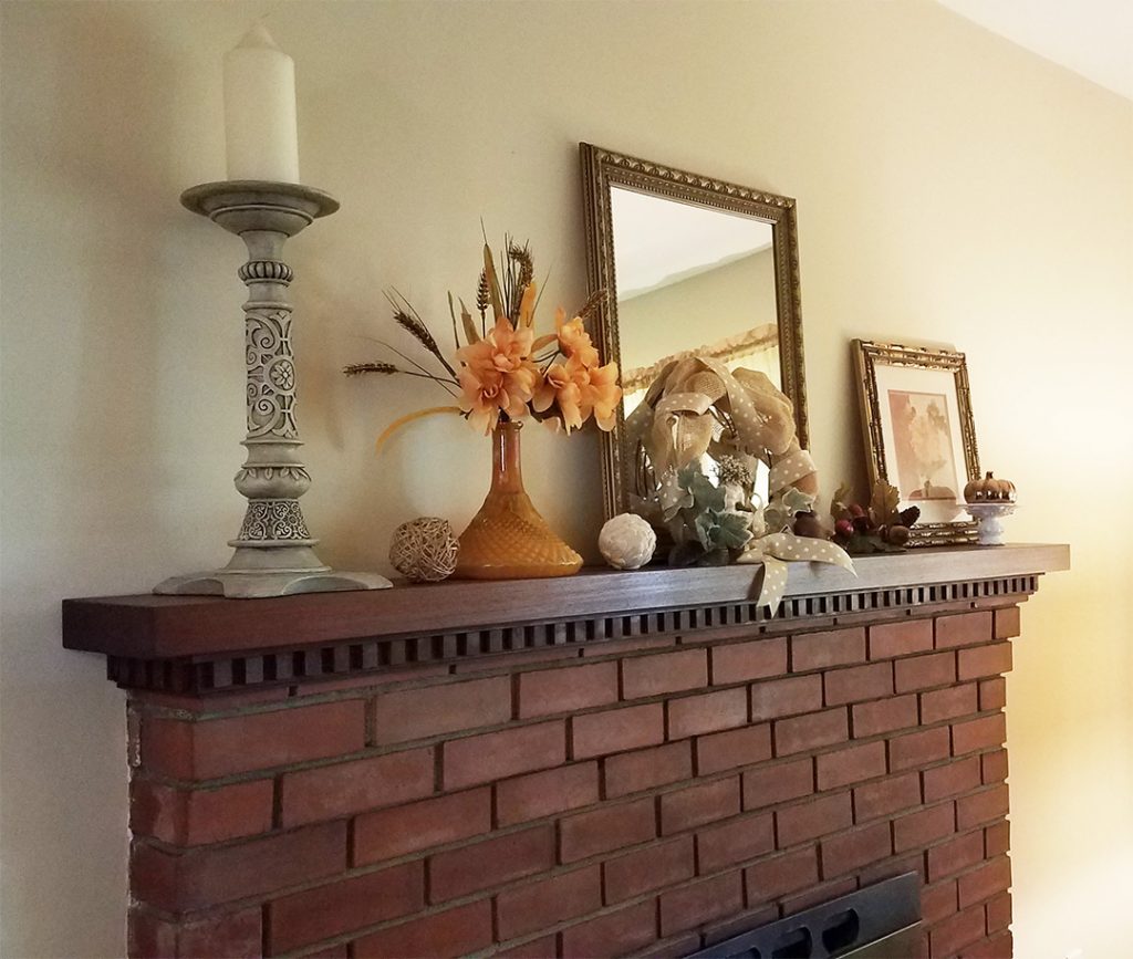 Fall decor ideas for fireplace mantels