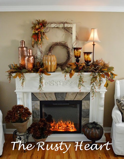 DIY Fall Mantel Ideas