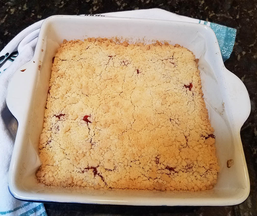 Cherry Crumble Pie Bars