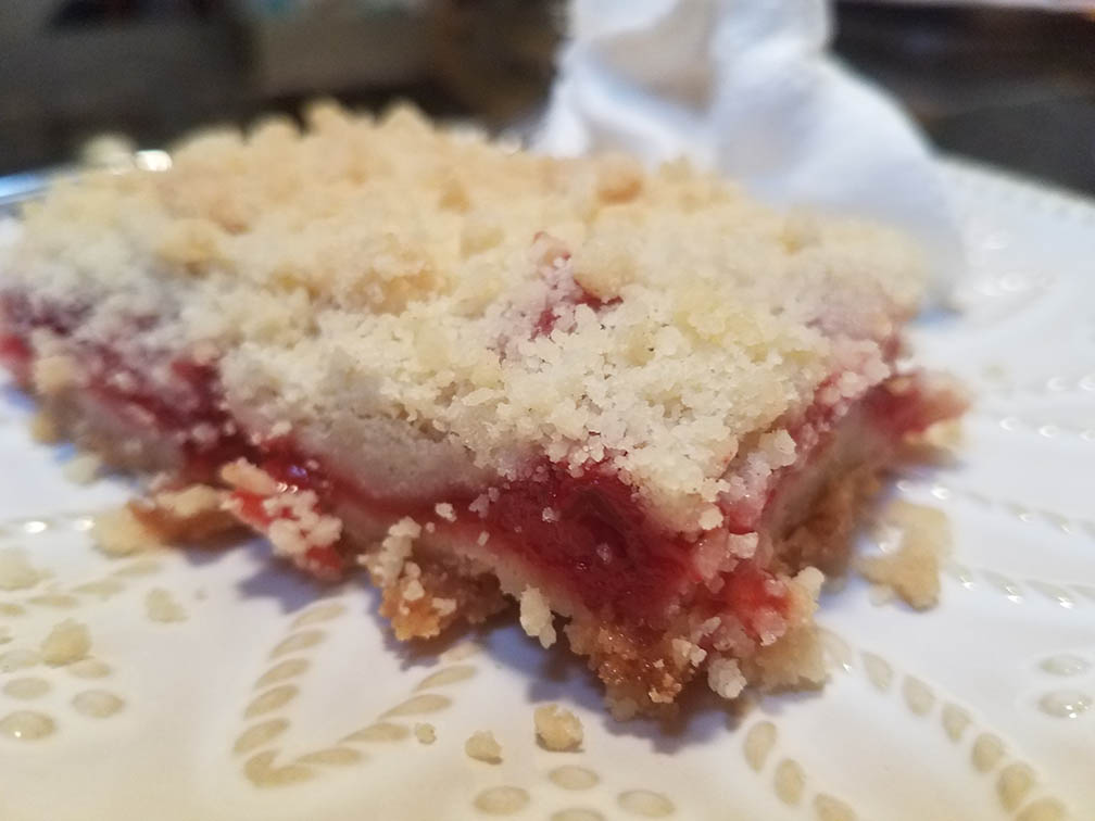 Cherry Crumble Pie Bars