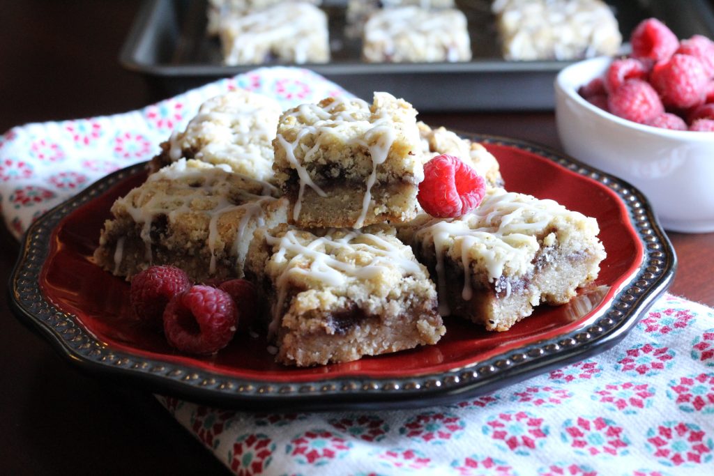 white chocolate raspberry bars