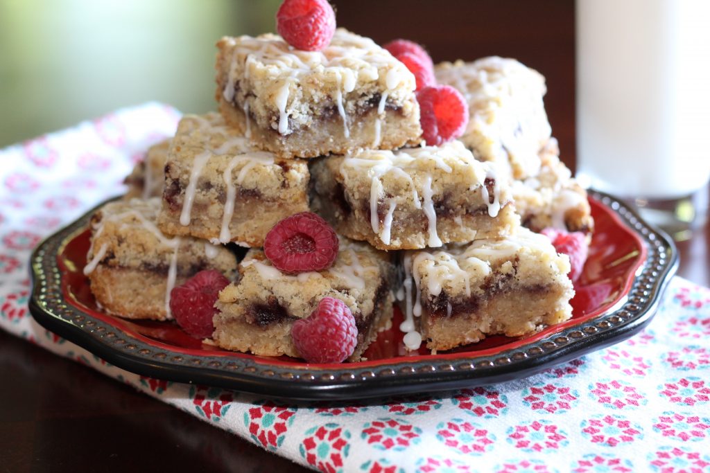 white chocolate raspberry bars