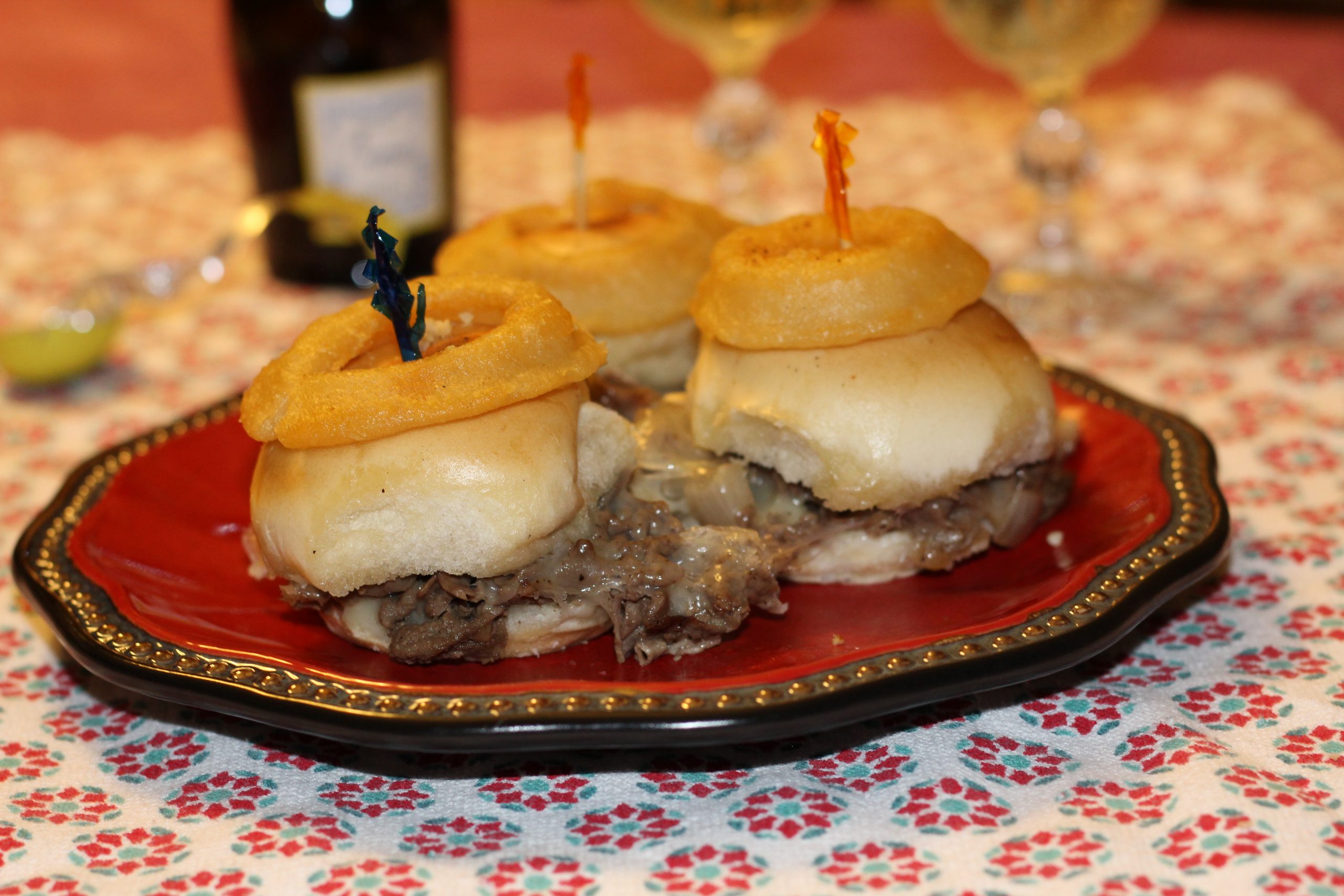 steack and cheese sliders