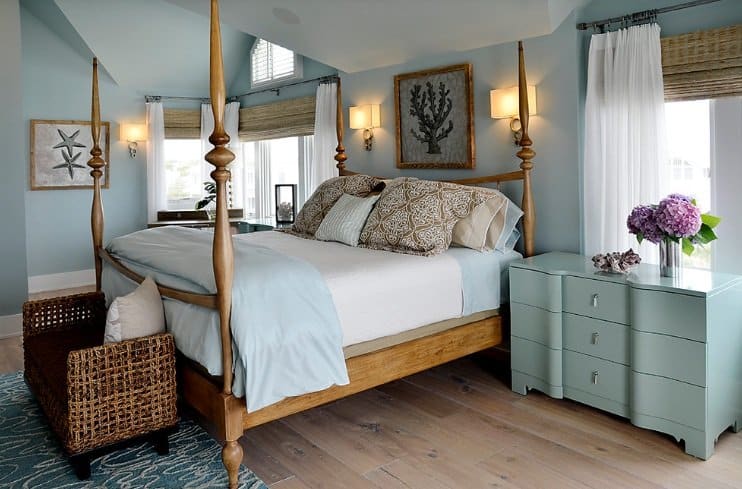 Ocean Green Coastal Bedroom Ideas