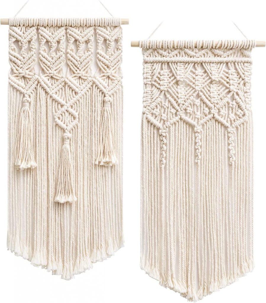 Boho outdoor living ideas macrame hangings