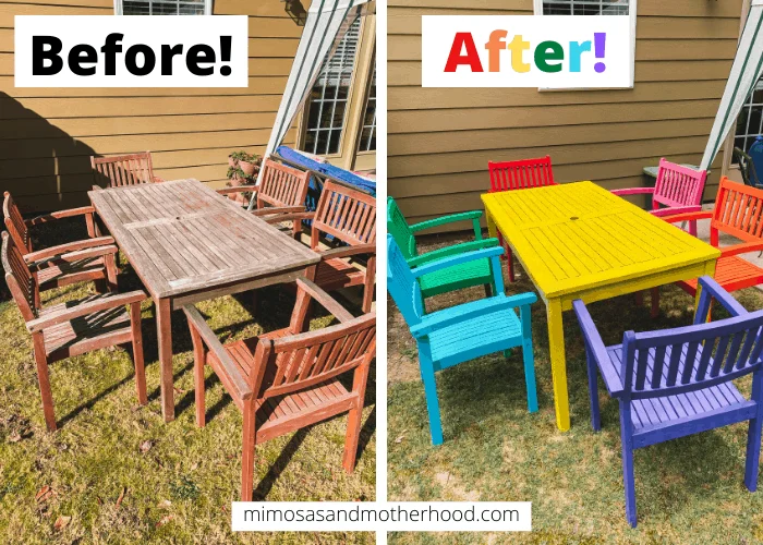 update your outdoor patio furniture with paint