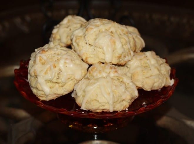 glazed orange scones