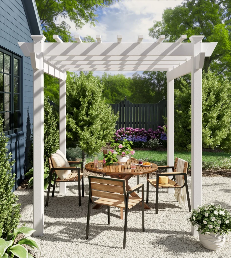 Kingston7Ft.Wx7Ft.DVinylPergola