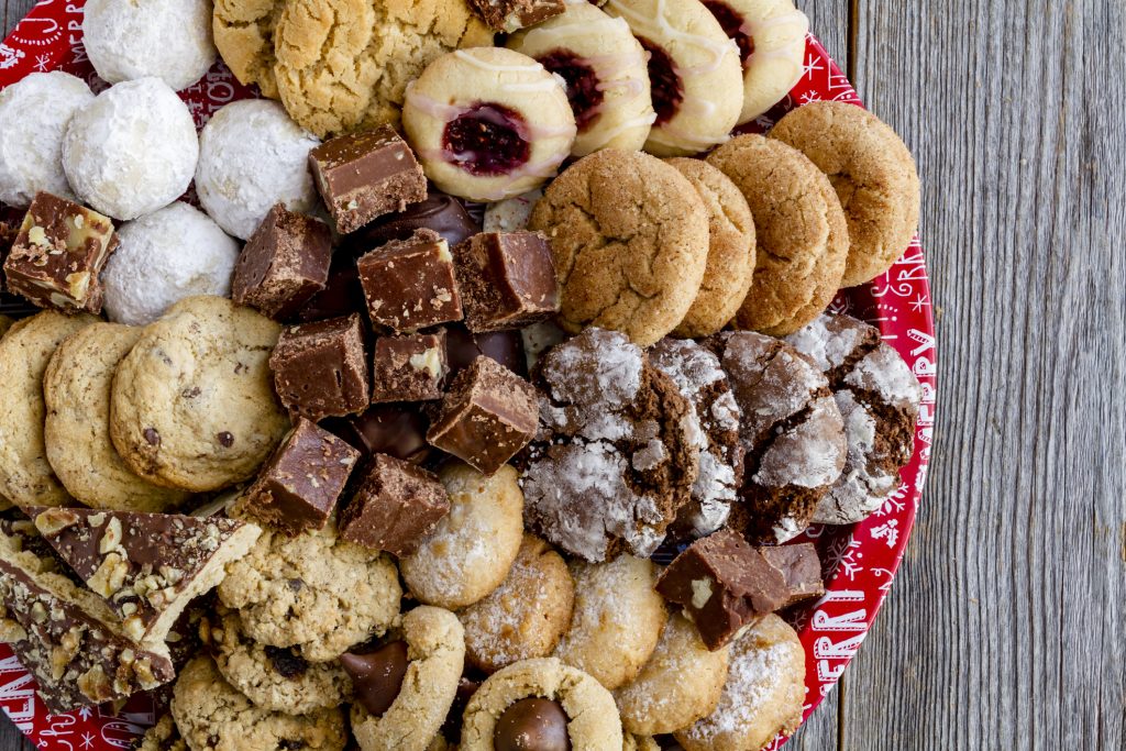 Christmas cookie tray