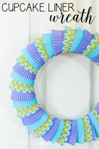 DIY Cupcake Liner Crafts - Wreath