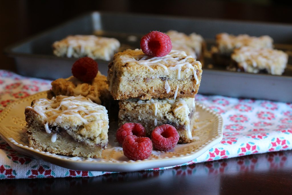 white chocolate raspberry bars