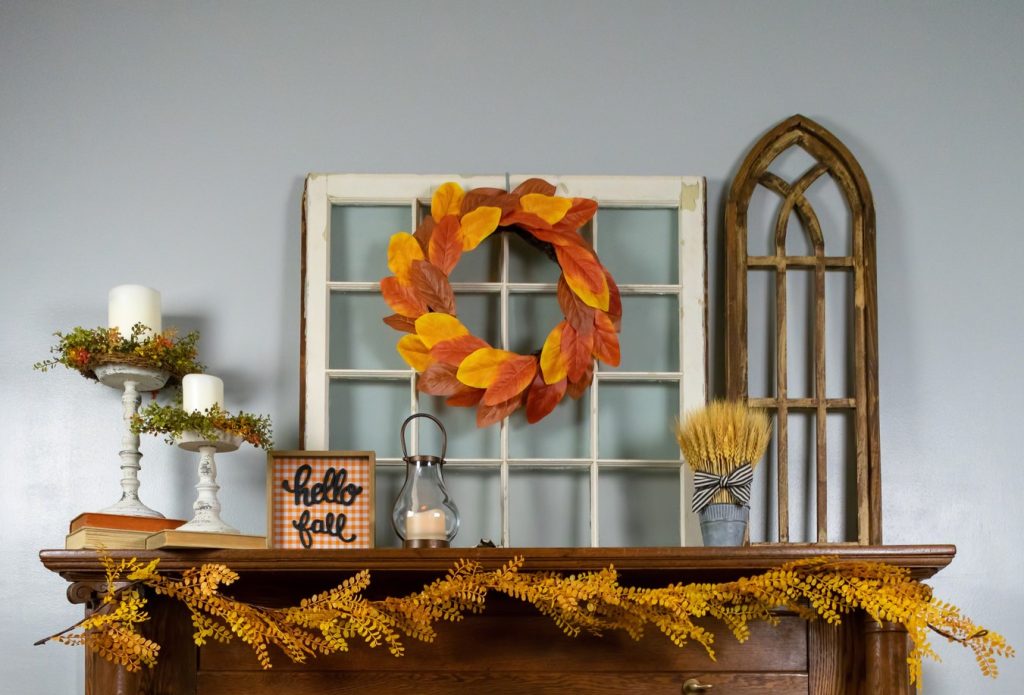 How to Style a Fall Mantel Vignette