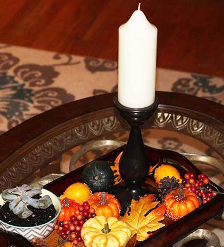 fall coffee table decor 1