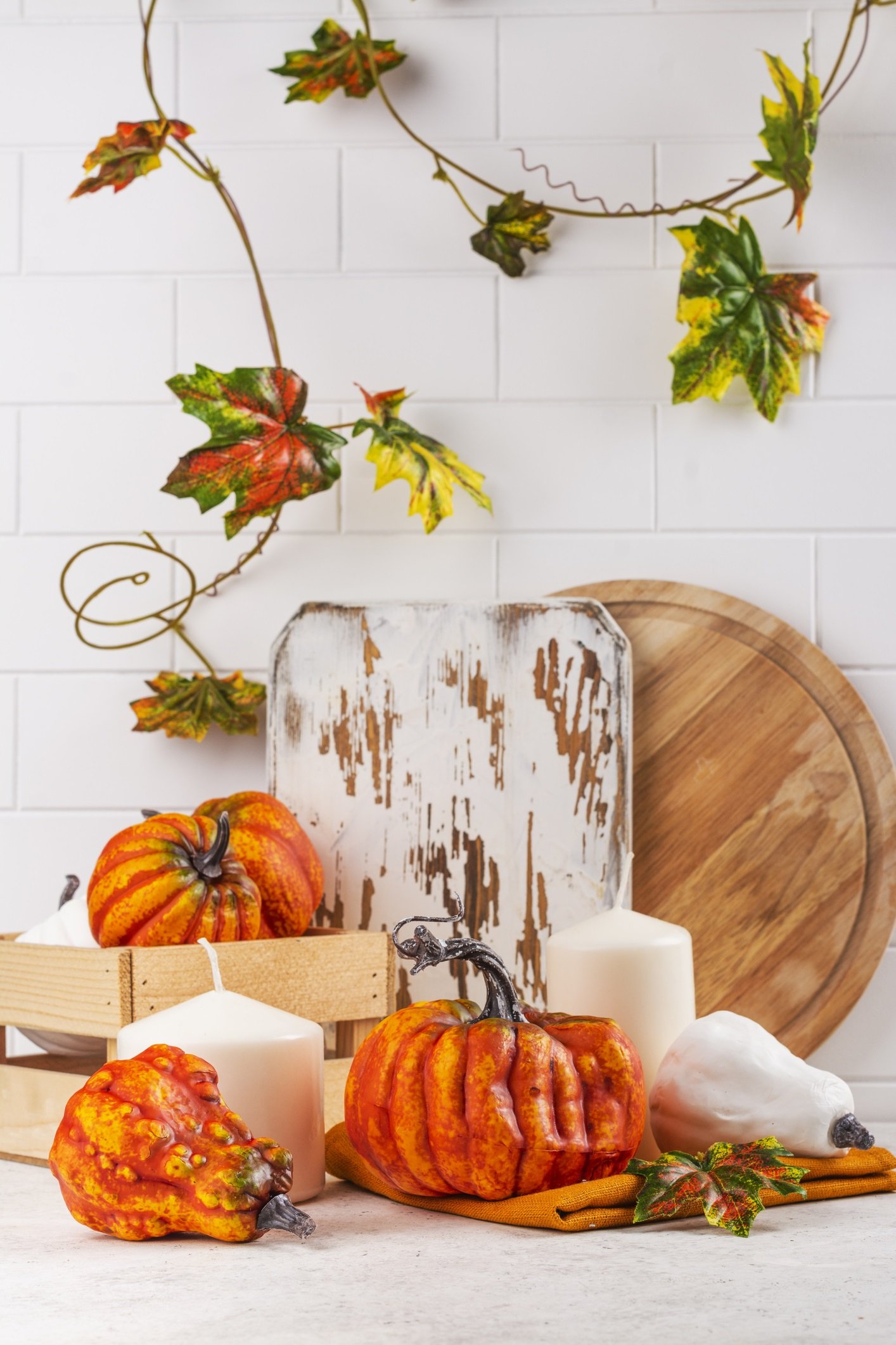 How to Make a Fall-Themed Vignette for your Kitchen