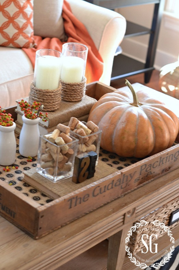 Coffee Table Fall Vignette Ideas