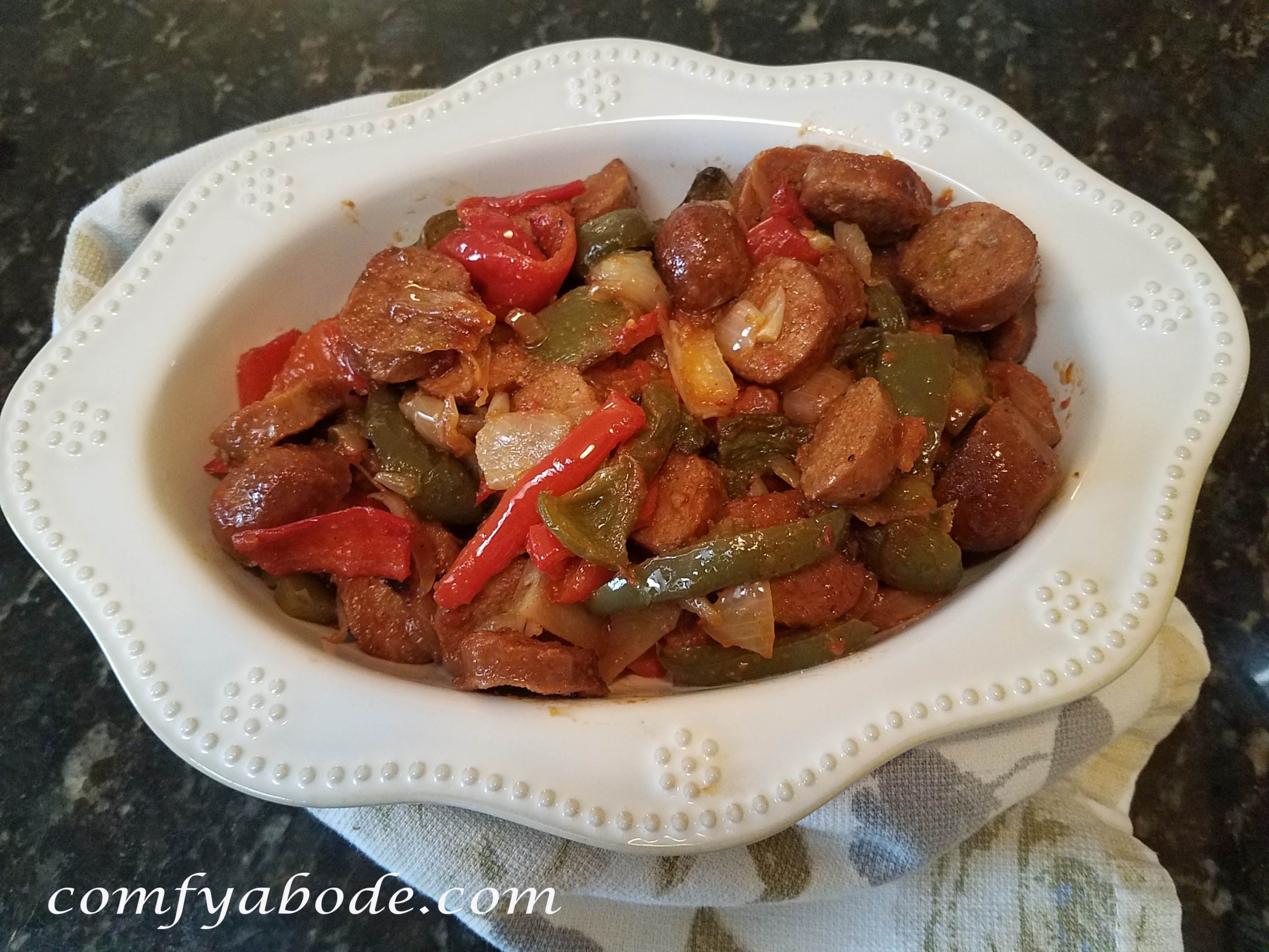 Sheet Pan Sausage and Peppers