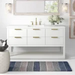 Modern Coastal Powder Room Vanity