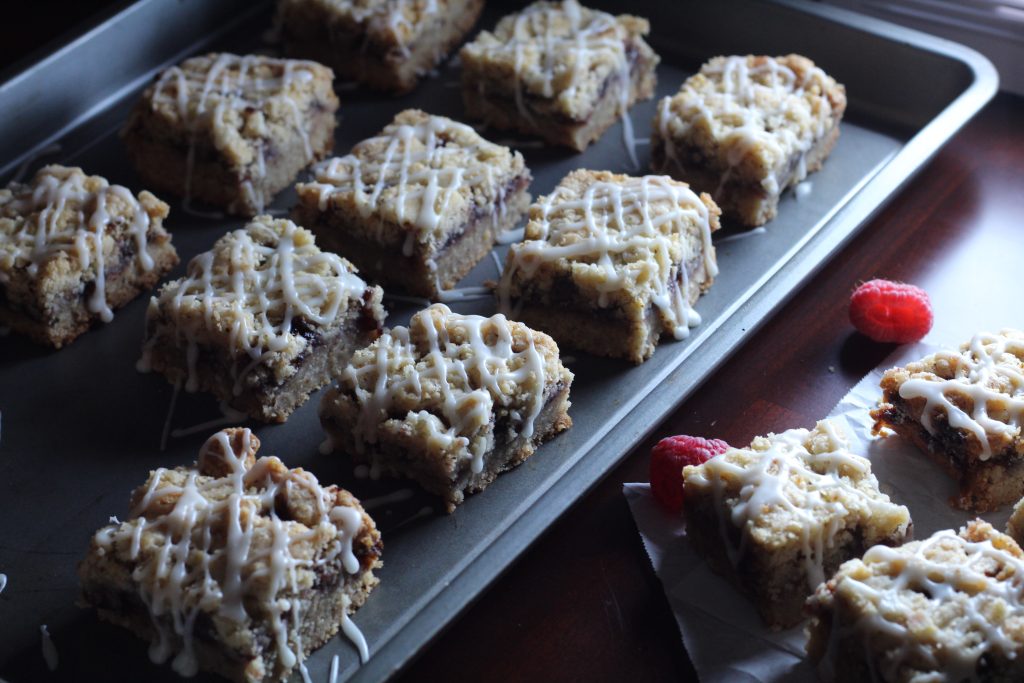 white chocolate raspberry bars