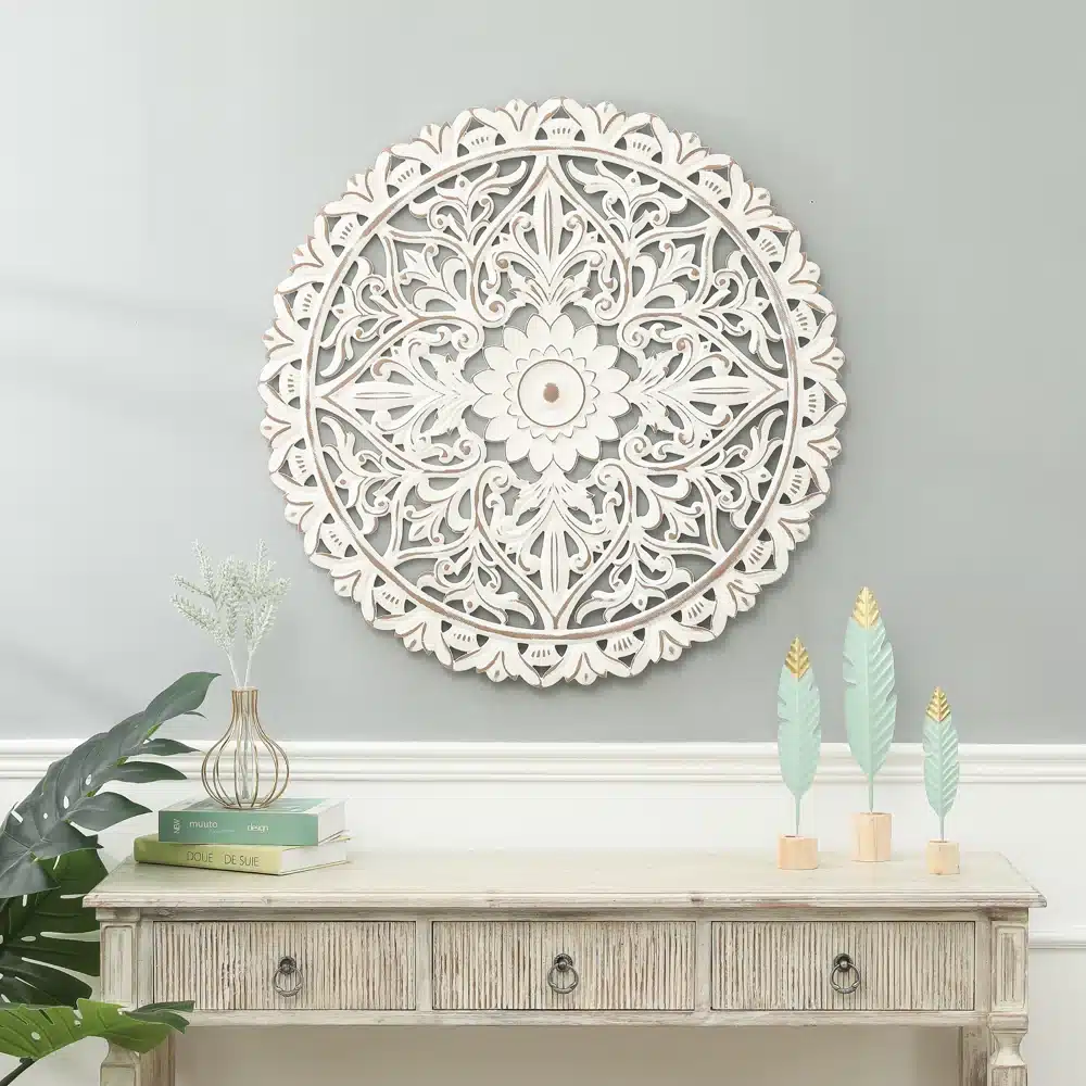 Boho Wood wall medallion