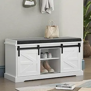 entryway bench with storage