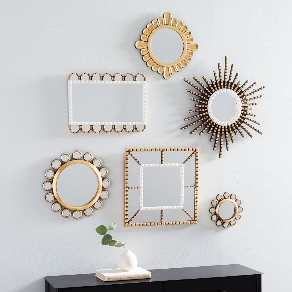 Boho Living Room Wall Mirror Gallery