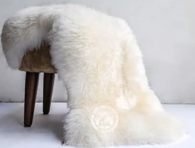 Boho Sheepskin Throw