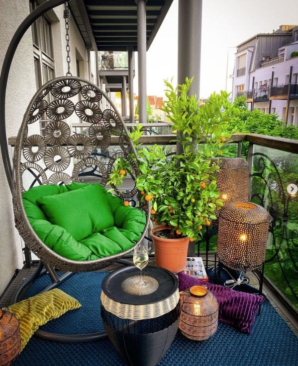 boho patio balcony