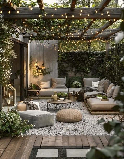 Boho Outdoor Living Space