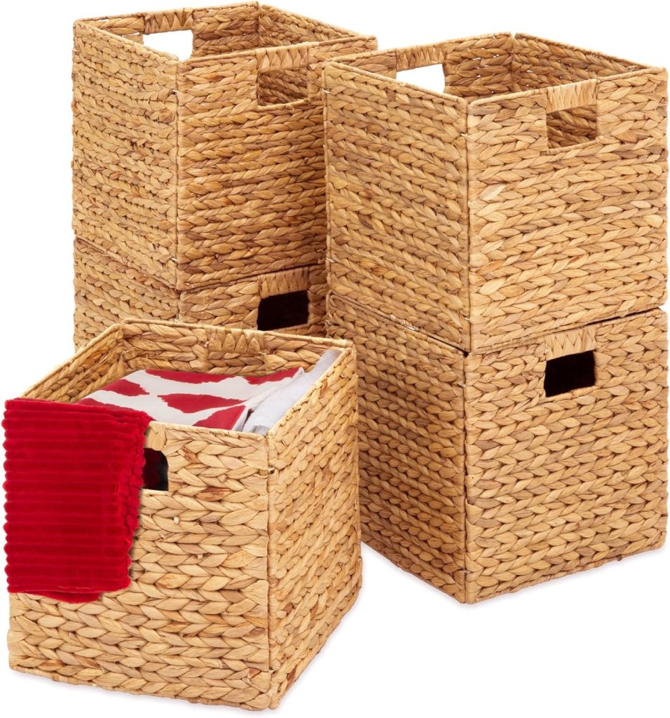 Wicker organizer baskets