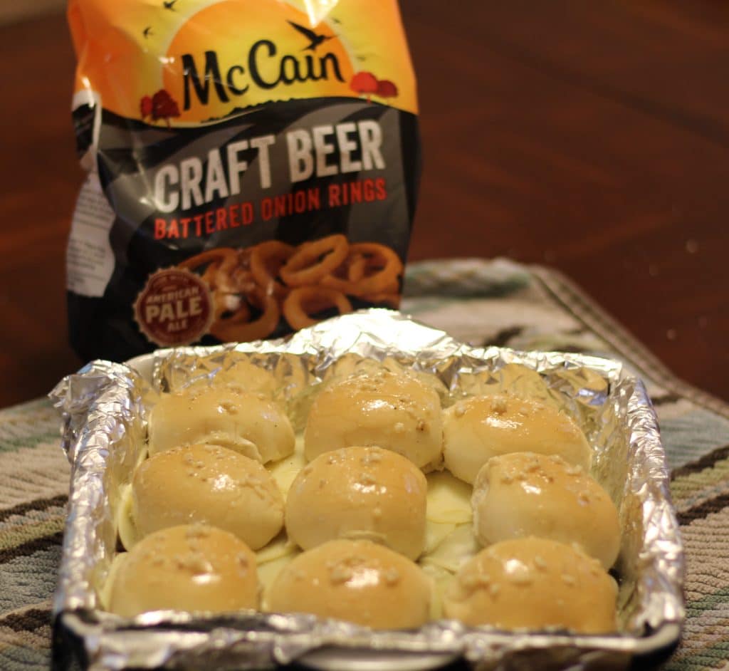 cheesesteak sliders on Hawaiian rolls