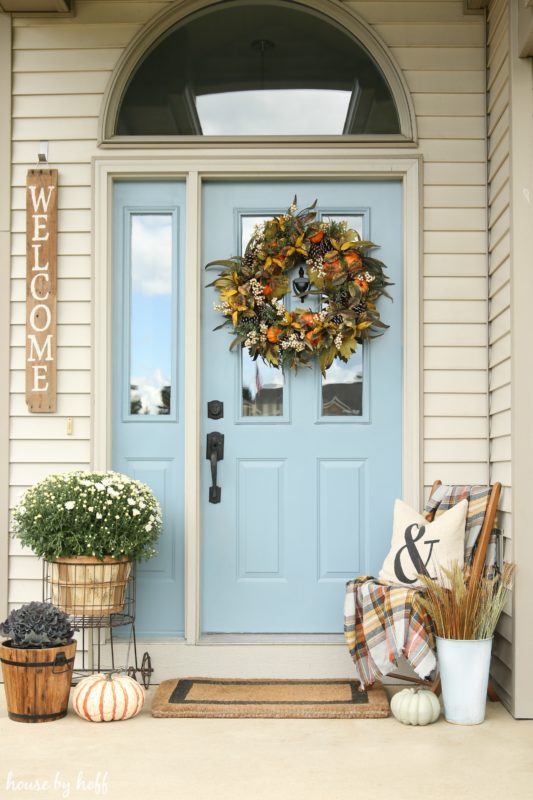 Decorate a Small Front Porch for Fall