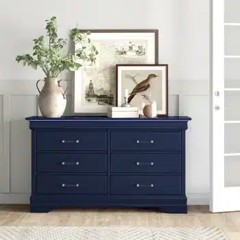 Modern Bohodeep blue dresser