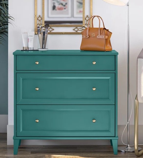 Jewel Toned Teal Dresser