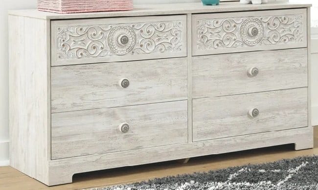 Modern Boho Bedroom Dressers White With Carved Fronts