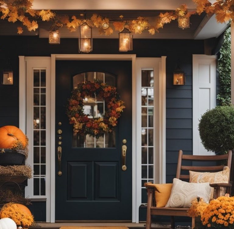 How to Decorate a Small Front Porch for Fall