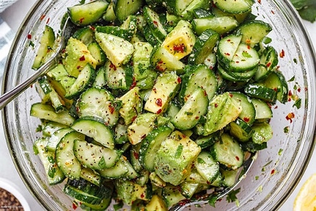 Cucumber & Avocado Salad