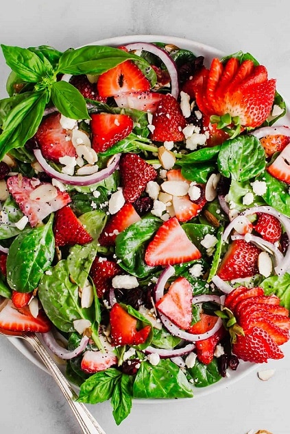 Strawberry Spinach Salad