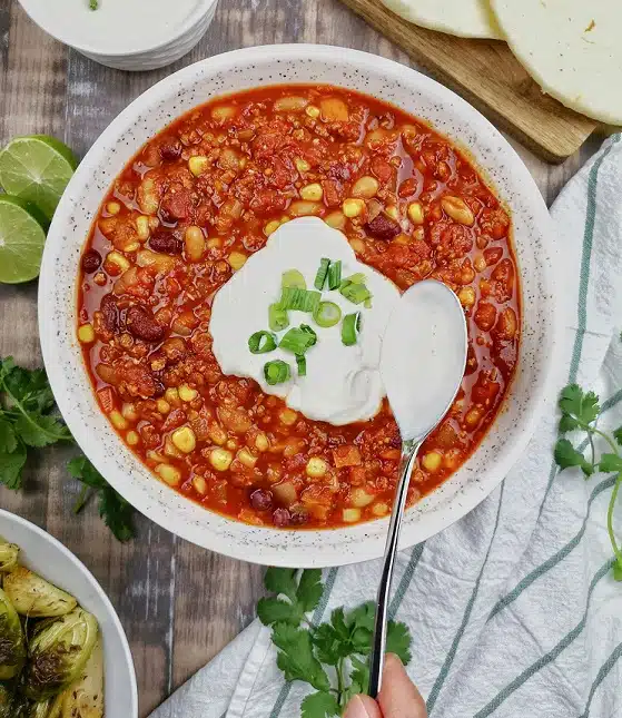 slow cooker vegan chili