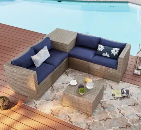 Conversation Pit with Coffee Table and Storage